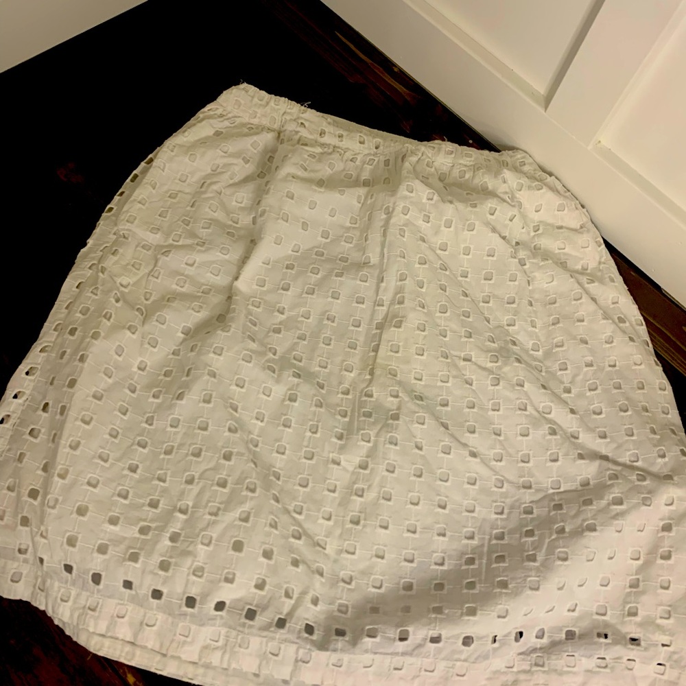 SweetSALT Pocketed Square Eyelet Skirt